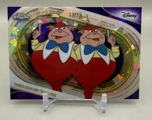 2025 Disney Topps Chrome Sapphire Tweedledum and Tweedledee /15  - Picture 1 of 2