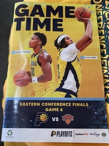 May 31, 2025 Knicks At Pacers — Game 6 Eastern Conf. Finals Program - Picture 1 of 2