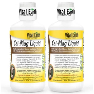 Cal-Mag Liquid – Calcium Magnesium Supplement with Vitamin D3, K2, Boron, and... - Picture 1 of 8