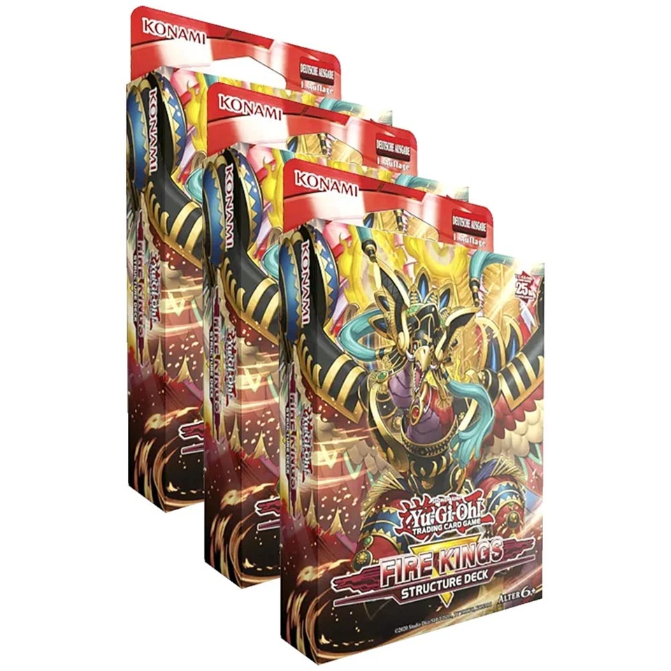 KONAMI Yu-Gi-Oh! Revamped: Fire Kings - 3 Decks - Deutsch