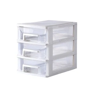 STOBOK Drawer Storage Box 3 Layers Plastic Organizer for Makeup and Sundries ... - Picture 1 of 9