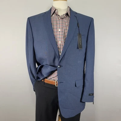 Abrigo Blazer Deportivo Para Hombre Marc Anthony New York Dos Botones CASSELMAN Azul Marino 44L Foto 1 de 4