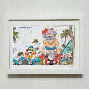 Dragon Ball Ilustración Enmarcada Nº62 Marco Tamaño 2L Incluido - Imagen 1 de 3