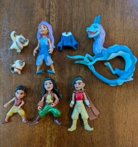 Disney Raya e l'ultimo drago figure set 7 personaggi giocattoli - Foto 1 di 6