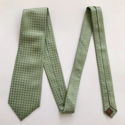 Винтажный галстук TASSO ELBA зеленый шелковый галстук 57 x 4 дюйма СДЕЛАН ИСКЛЮЧИТЕЛЬНО ДЛЯ MACY'S NY 2006 - Изображение 1 из 4