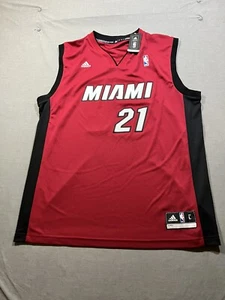 Miami Heat Hassan Whiteside Adidas Jersey Men's Large Red Pullover Sleeveless. - Picture 1 of 12