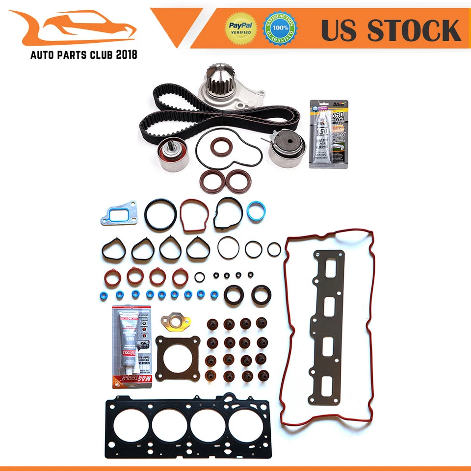 Juego de bomba de agua y junta de culata de correa de distribución para Chrysler Sebring Dodge 04-08 2,4 L Foto 1 de 4