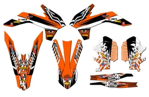2013-2014 XC MAYHEM Orange Senge Graphics Kit Compatible with KTM - Picture 1 of 10