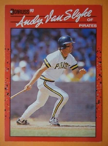 MLB 244 Andy van Slyke Pittsburgh Pirates Baseball Donruss 1990 - Picture 1 of 1