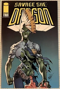 Savage Dragon #51 NM Yellow Logo Variant She Dragon Erik Larsen 1998 Image Comic - Bild 1 von 6