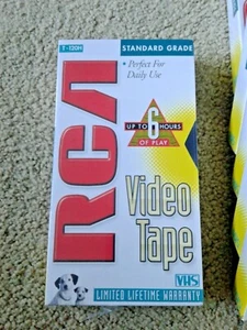 New Lot of 7 RCA T-120H Blank VHS Videocassette Tapes Sealed Up To 6 Hours - Picture 1 of 5