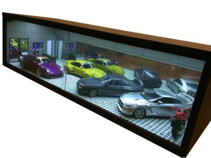 1/18 1:18 SCALE DIORAMA GARAGE DISPLAY ACRYLIC CASE W/ LED LIGHT MADE IN JAPAN ⑨ - Picture 1 of 12