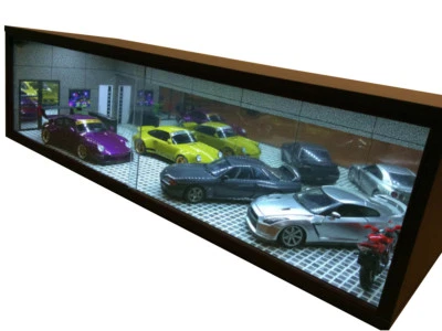 1/18 1:18 SCALE DIORAMA GARAGE DISPLAY ACRYLIC CASE W/ LED LIGHT MADE IN JAPAN ⑨ - Image 1 of 4