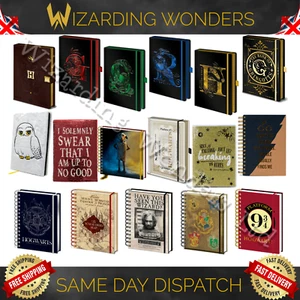 Harry Potter Books Hardback Notebook Notepad A5 Journal Diary Official Gift UK - Picture 1 of 48