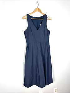 Banana Republic Chambray Denim Midi Kleid, Größe 6P, neu mit Etikett, ***kein Gürtel - Bild 1 von 4