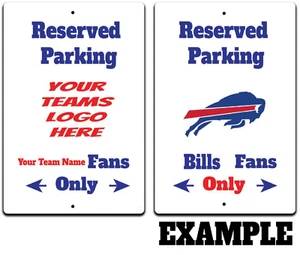 CUSTOM PERSONALIZED YOUR Baseball Basketball Football FAN PARKING ONLY  SIGN - Picture 1 of 5