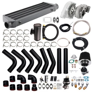 T04E Turbo Kit Wastegate + Intercooler +Piping Kit for BMW E46 325Ci/325Xi 01-07 - Picture 1 of 10