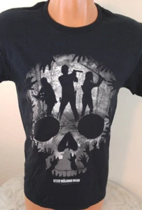 The Walking Dead T-Shirt Men's Size Small Black Skull Zombies 100% Cotton - Picture 1 of 5