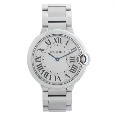 Cartier Ballon Bleu W69011Z4 3005  Midsize Stainless Steel Watch W/Cartier Pouch - Image 1 of 4