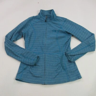 North Face Jacket Womens Small Long Sleeve Lightweight Full Zip Stripes - Image 1 of 4