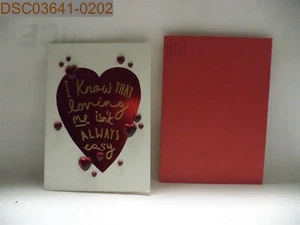 Quantità = 3: Papiro "So che Amarmi non è sempre..." Biglietti San Valentino - Foto 1 di 5