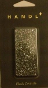 Griffplatte Aufschiebezubehör System. Schwarze Kristalle. Universal Handy Neu - Bild 1 von 2