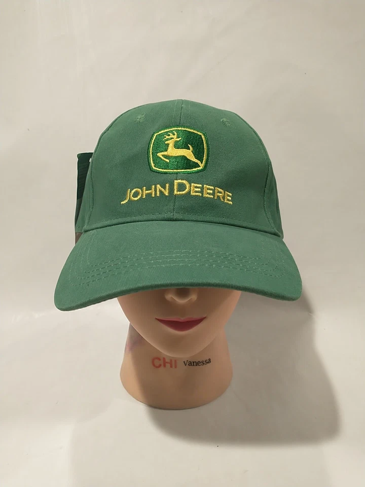 John Deere Hat Cap Licensed Green Adjustable Strapback LP14418