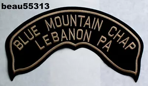 ⭐"LARGE" HARLEY HOG BLUE MOUNTAIN LEBANON PENNSYLVANIA CHAPTER BACK VEST PATCH - Picture 1 of 1