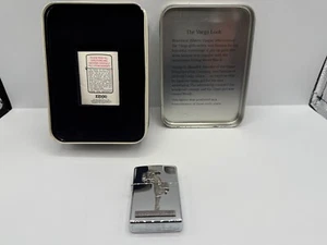 ZIPPO LIGHTER "THE VARGA GIRL 1935" IN ORIGINAL TIN BOX - Picture 1 of 10