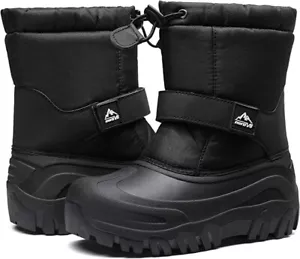 Kids Insulated Waterproof Winter Snow Boots Warm Outdoor Boots Cold Weather Sz 6 - Picture 1 of 3