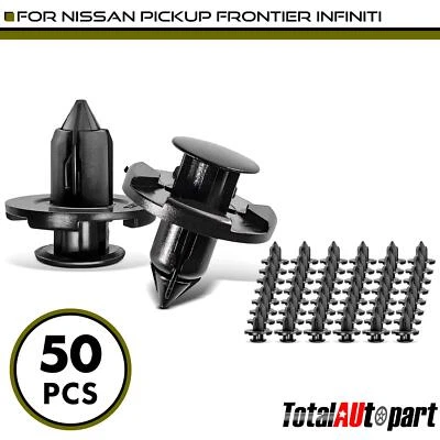 50x retentor de clipes de painel de guarnição de para-choque para Nissan Pickup INFINITI 8mm náilon - Imagem 1 de 4