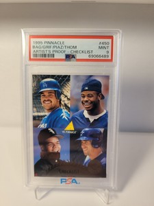 1995 Pinnacle ARTIST'S PROOF Ken Griffey Jr Frank Thomas Mike Piazza PSA 9