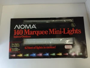 Vintage NOMA 140 Lite Marquee Mini Lights In Motion - Indoor or Outdoor, 63 ft - Picture 1 of 6
