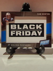 2017 Panini Black Friday Cam Newton Jumbo Black Friday Patch #BFF-CN Panthers - Picture 1 of 2