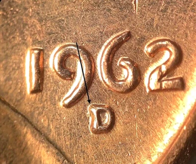 1962 D Lincoln Memorial Cent-(""RPM D/D/D Variety"")-Gem AU/RED-Awesome! - Image 1 of 4