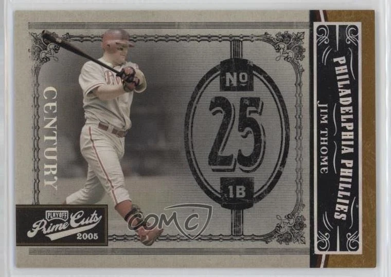 2005 Playoff Prime Cuts Century Silver /50 Jim Thome #36 HOF - Image 1 of 2