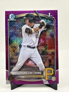 2025 Bowman Chrome Tsung-Che Cheng Purple Mojo Refractor #/299 - Bild 1 von 2