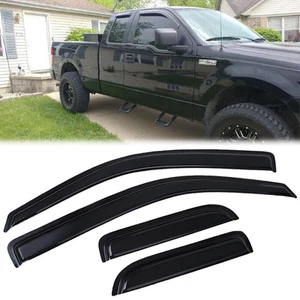 Para Ford F150 Supercab 2004-2014 Ventana Ventilación Viseras Sol Lluvia Deflectores - Imagen 1 de 13