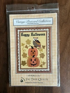 Fig Tree Quilts All Hallows Eve Quilt Pattern Vintage Postcard Collection - Picture 1 of 4