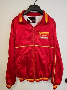 Chaqueta de satén vintage Berkley Trilene línea de pesca King Louie Pro Fit para hombre/adulto S - Imagen 1 de 10