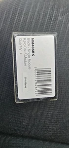 CAT6 RJ45 DATENNETZWERK MODUL SLIMLINE LOW PROFILE 50MM X 25MM schwarz Restposten - Bild 1 von 3