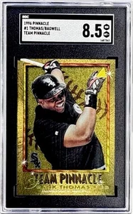 1996 Pinnacle Team Pinnacle #1 Frank Thomas Jeff Bagwell SGC 8.5 NM-MT NICE! - Picture 1 of 2