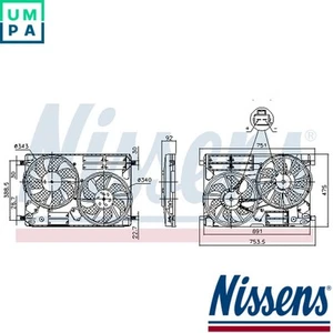 FAN RADIATOR 850096 FOR FORD KUGA/II/VAN FOCUS/III/Hatchback/Van/Turnier 1.5L - Picture 1 of 6