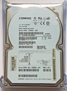 18.2 GB Compaq BD0186349B 10000rpm Wide Ultra3 SCSI Lvd 80pin 3.5 Hard Drive New - Picture 1 of 1