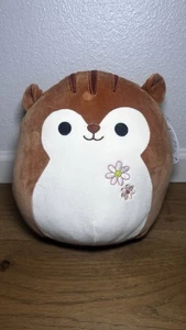 Malvaviscos originales Sawyer la ardilla marrón con margaritas 12" felpa suave nueva con etiquetas - Imagen 1 de 8