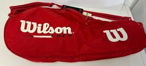 Bolso de Hombro Raqueta de Tenis Wilson Tour Rojo De Colección - Imagen 1 de 15