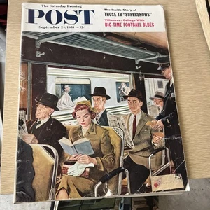 Saturday Evening Post Magazine September 24 1955 The Commuters - George Hughes - Bild 1 von 4