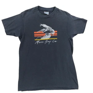 Camiseta turística vintage años 80 Morro Bay California grande, pelícano, puntada única - Imagen 1 de 6