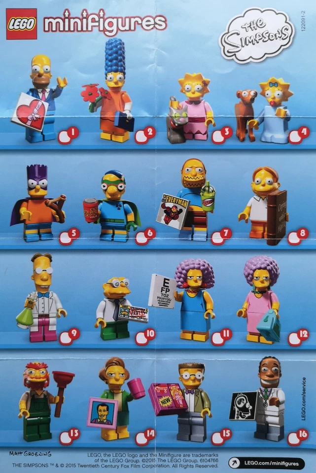 LEGO® Figuren - Serie Simpsons 2 - 71009 - Auswahl - NEU/OVP oder ZIP Tüte - Bild 1 von 1