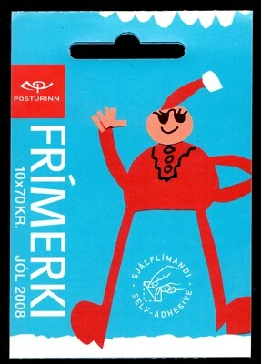 2008 - Iceland Sc# 1156a Post Office Booklet of stamps, XMAS Santa Clause Cv$15 - Image 1 of 2